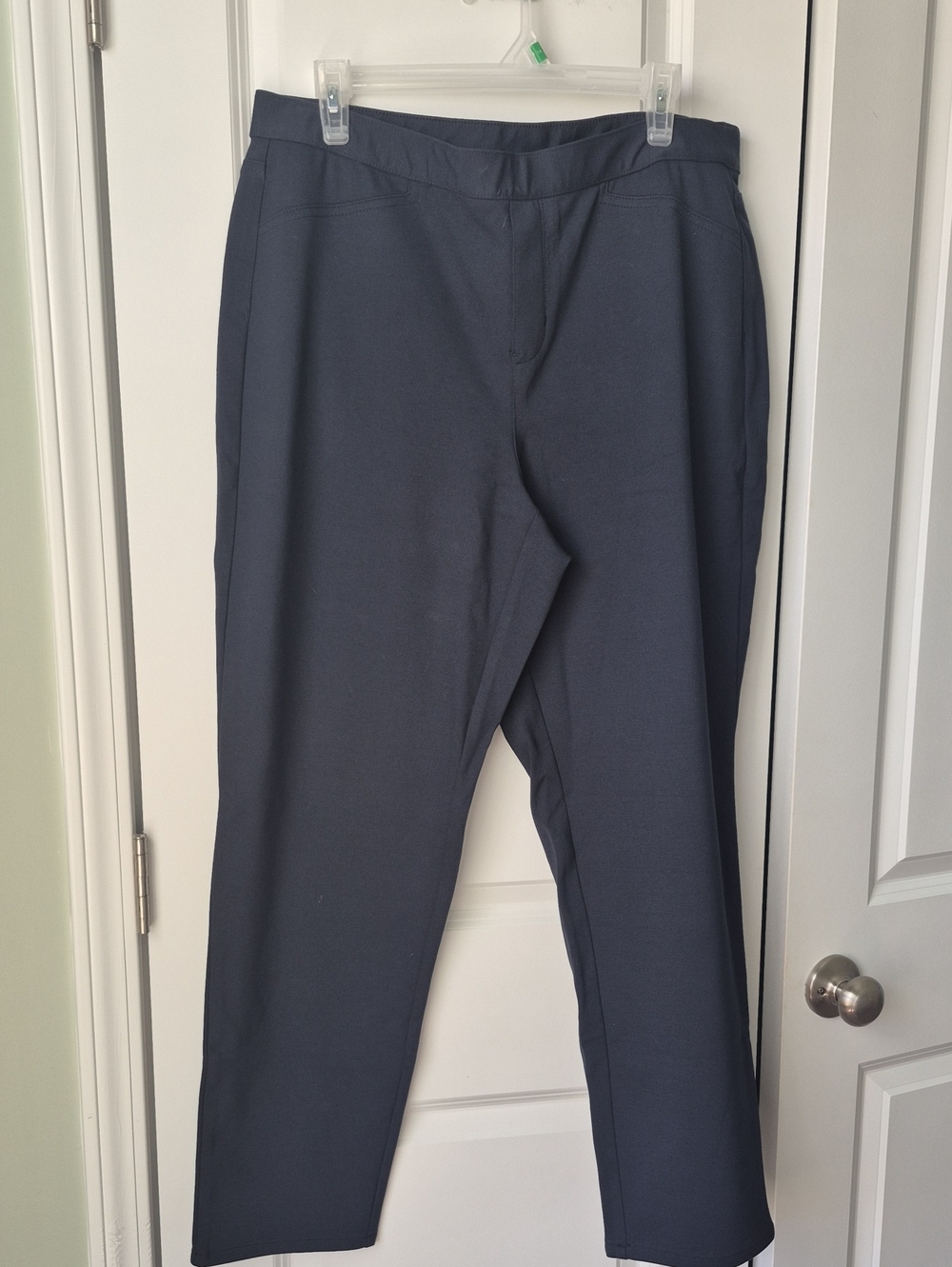 J.jill Navy Blue Ponte Slacks Pull-on.  LARGE